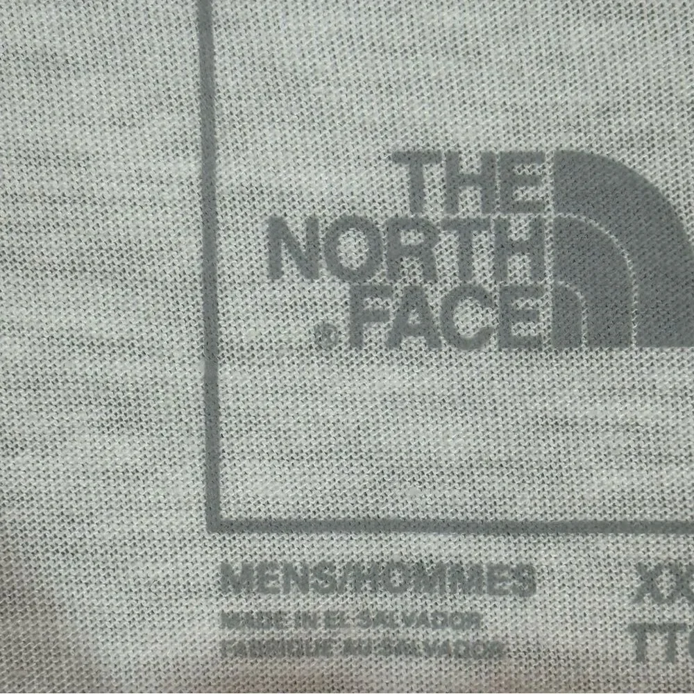 The North Face White Tee with Red and Blue Graphic
